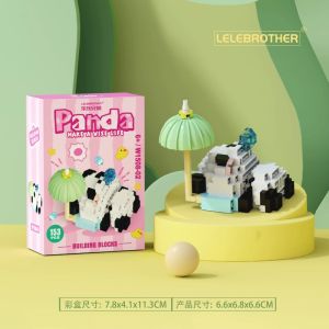 HUIOIBAO Mini Cute Panda Micro Building Blocks DIY City Building Toys 3D Diamond Model Animal Bricks Children Gift