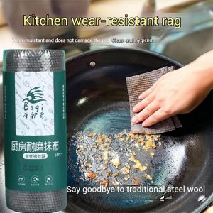 25 Pcs Kitchen wear-resisting cloth Lazy Rags Wet & Dry Kitchen Cooktop Cleaning Cloths Multi-purpose Dish Paper Towel Dishwashing Cloths Kitchen Tissue brush pot cloth Disposable厨房耐磨抹布 强力去油污不伤锅具