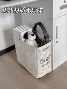 Mobile Office Desk underneath Storage Rack Small Cart Bag Placement Workstation Dormitory Organization Simple Style Bookshelf