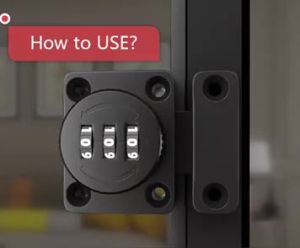 Security Password Bolt Lock Door Shoe Cabinet Drawer Push Pull Double Open Lock with Screws and Glue