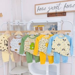 Bộ Dài Tay Thun Lạnh Minky Mom Cho Bé Từ 7-26kg Cao 80-125cm Mềm Mịn Thoáng Mát