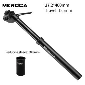 MEROCA Dropper Seatpost Mountain Bike Hydraulic Seatpost Aluminum Alloy Manual Control 27.2mm Seatpost（SP-01）