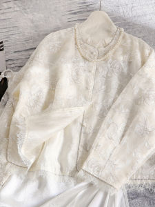 XMO | Silk Embroidered New Chinese Style Blouse