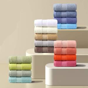 Khăn Mặt Tắm Bằng Cotton Nguyên Chất Dày 140g Khăn Mặt Dùng Tại Nhà Khăn Mặt Dùng Tại Khách Sạn Logo Khách Sạn Dễ Giặt