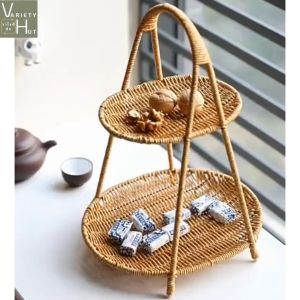 ชั้นตะกร้าหวาย ตะกร้าหวายสาน ตะกร้าหวายสวยๆ ใช้เป็นชั้นวางของในครัว ชั้นวางอาหาร ชั้นวางขนม หรือชั้นวางโชว์สินค้า สานมือจากหวายเทียมอย่างดี รูปแบบสวยงาม แข็งแรง ดูแลรักษาง่าย สินค้าจัดส่งเร็วใน 1 วัน Variety Hut