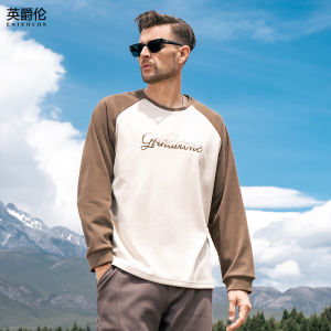 Enjeolon | Heavy Brushed Fleece Raglan Sleeve Long Sleeve T-Shirt 300G