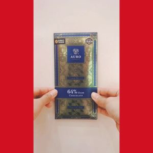 Cacao Culture - Auro Chocolate - 64% Dark Chocolate Bar - 60g - Vegan
