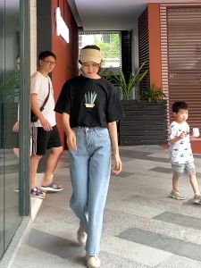 Celana Panjang HW Jeans Boyfriend Jeans Korea Jeans Celana Jeans