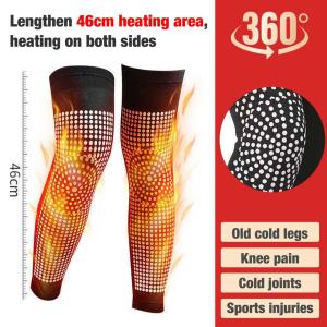 MELEDE 2pcs Self Heating Kneepad Magnetic Therapy Knee Pads Arthritis Relieve Pain Massager Pads Improve Blood Circulation Breathable Warm