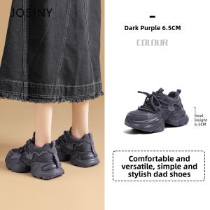 Josiny | Thick Sole Breathable Height Increasing Retro Sport Shoes