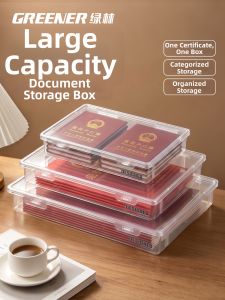 GREENER | Transparent Large Capacity File Organizer A4