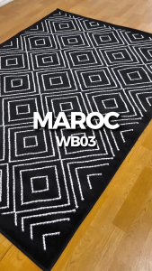 KARPET MAROC 100 X 150 WB03 FULL BLACK