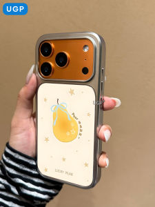 UGP | Cute Yellow Pear Decorative Protective Phone Case Electroplated Full Surrounding Camera