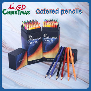 GD Christmas 12/24/48/72 Colors Oily Art Colored Pencils Set Childrens Drawing Pens Colouring Student Pencil Set