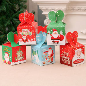 Christmas New Foldable Christmas Eve Fruit Cartoon Christmas Eve Packing Box Paper Box Candy Box Gift Box