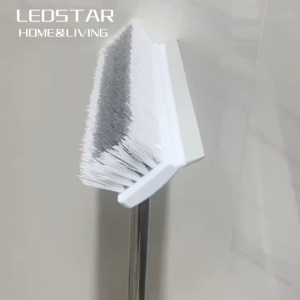 in1 Floor Scrub Brush with Scraper Adjustable Long Handle Multifunctional Push Cleaning Broom for Kitchen Wall Bathroom