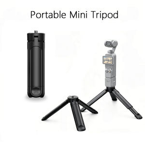 Extendable Mini Tripod Stand Desk Tripod with 1/4 Screw for Gopro Camera Video Vlog Grip Panel Ring Light Phone Gimbal