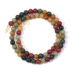1 Strand 6/8/10mm Natural Alashan Stone Beads Round Loose Spacer Beads For Jewelry Making DIY Bracelets Necklace Accessories
