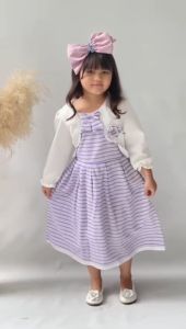 Dress Anak Perempuan Lengan Panjang Usia 1-12 Tahun 4135