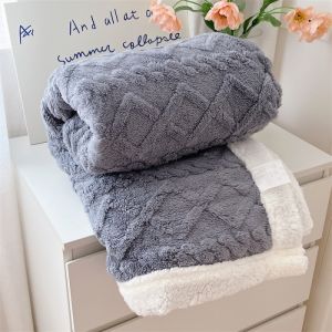 Thickened Double Layer Taffeta Fleece Blanket