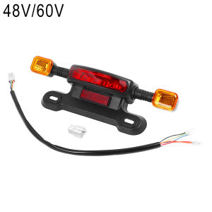 Turn Signal Light Indicator Rear Brake Taillight Driving Light 3 in 1 for Electric Scooter 12V 48V 60V Universal Replace Parts