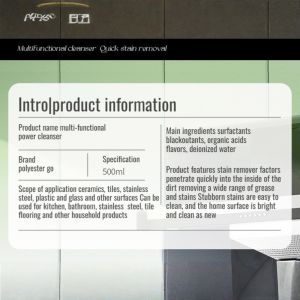 [Remove Stubborn Stain/Grease] Multifunctional Cleanser Kitchen Bathroom Tile Cleansing Milk Strong Detergent Cream