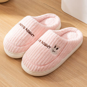 2025 New Winter Slippers for Women - Plush Fleece-Lined House Shoes Anti-Slip Indoor Cotton Slippers with Thick Warm Padding