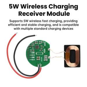 Mô-đun Thu Sạc Không Dây 5W Bộ Sạc Nhanh 5V PCBA DIY Phụ Kiện Tiêu Chuẩn Loại C Bảng Mạch Có Cuộn Dây Nhỏ Tích Hợp