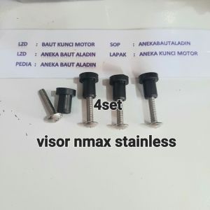 baut visor windshield nmax stainless isi 4set