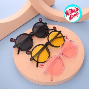 Kacamata Anak Gaya Lucu / Kacamata Anak Perempuan / Kacamata Bayi Perempuan / Kacamata Fashion Anak Import Murah