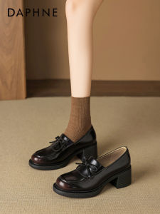 Daphne | Platform Bow Loafers Womens