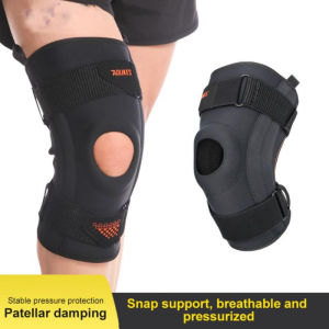 1PC Knee Brace Support Orthopedic Basketball Support Sleeve Protector Elastic Knee Pads Support Brace Running Basketball Patella Guard Protector Knee Brace Springs Gym Sports Basketball Knee compression