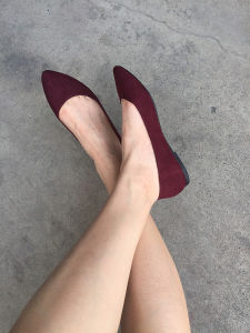 Export Pointed Toe Womens Shoes Plus Size Flats Flats Flat Cloth Shoes Work Shoes Mom Shoes Slip-on