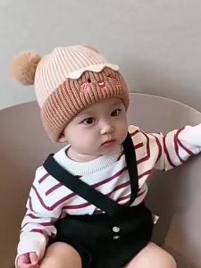 AODUOYAYA Baby Bobble Hat Cap Kids Pom Pom Beanies Caps Infant Bonnet Accessories For 0-2years Baby Girls Boys