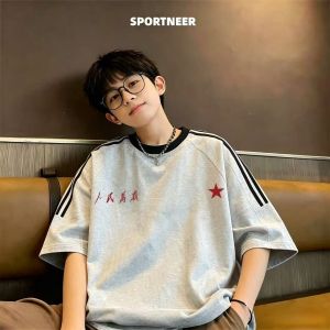 Áo Thun Mùa Hè Ba Sọc Cotton