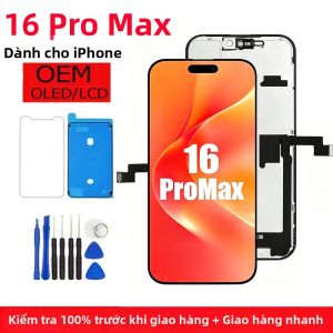 Màn Hình OLED LCD Mềm Cho iPhone 16 Pro Max Bộ Phận Cảm Ứng Màn Hình Điện Dung 6.9 Inch Thay Thế Màn Hình Với Chức Năng 3D Touch Dành Cho Các Mẫu Apple A3296 A3084 A3295 A3297