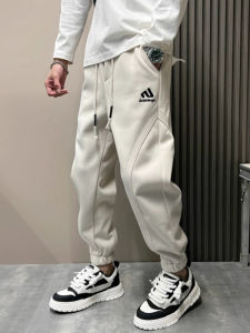 Comfortable Soft Mens Casual Pants Spring Autumn Loose Fit Fashionable Versatile Long Trousers Soft Cotton Polyester Blend