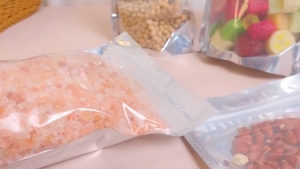 50pcs Resealable Silver Aluminum Half Clear Stand Up Pouch with Zip Lock Packaging Ziplock