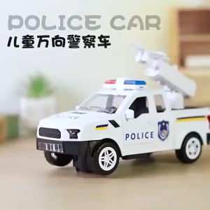 【READY STOCK】Electric Light-Up Police Car|Fun Ejection & Spinning Action!
