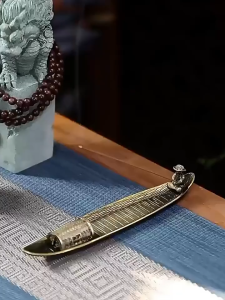 Khay xông trầm ngư chu lão ngư ông phụ kiện đốt nhang đồng cao cấp