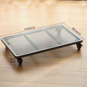 แท่นวางถ้วยปลูกต้นไม้ขนาดใหญ่เหล็กกล้าหนา ระบายอากาศได้ดี พร้อมล้อ 4 ล้อ ดีไซน์สี่เหลี่ยม สำหรับต้นไม้ในบ้าน