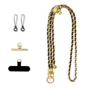 Yunhelu Small Mobile Phone Crossbody Bag Chain Crossbody Strap Phone Lanyard Adjustable Chain Strap Stainless Steel Clip