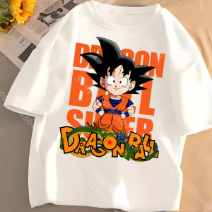 Bandai | Dragon Ball Kids Short-Sleeve Cotton T-Shirt Boys Summer Casual T-Shirt Anime Print Cotton Crew Neck Top Cartoon Pullover
