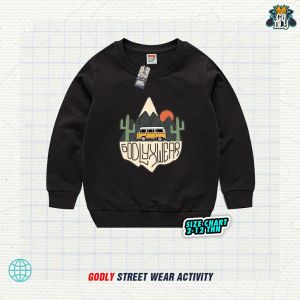 BAJU SWEATER ANAK LAKI LAKI DAN PEREMPUAN WARNA HIJAU SAGE LENGAN PANJANG MOTIF KARAKTER USIA 1-12 TAHUN / SWEATER ANAK COWOK / SWEATER ANAK CEWEK / KAOS SWEATER ANAK LAKI LAKI / SWEATER ANAK PEREMPUAN