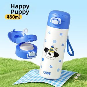 QWE | Child School Double Drinking Insulated Cup 316 Stainless Steel
