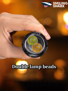 SMILING SHARK SD5375 LED Diving Flashlight White Yellow IPX8 Professional Diving Light 5Mode Type-c Rechargeable Diving Torch Light Outdoor Night Diving