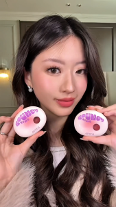 FEMME || Emina Bouncy Tint 3 in 1 Lip Cheek & Eye - Blurry Lip Color Lasting Stain dilengkapi dengan SPF 15 PA+++ | Lip Color Pewarna Bibir Pipi Mata Eyeshadow Blush On Lipcream