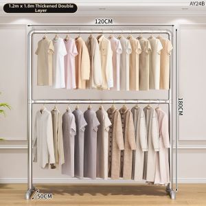 Galvanized Easy-Setup Clothes Drying Rack