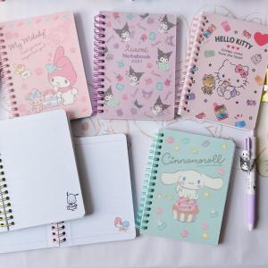 Hello Kitty Sanrio A6 Anime Notepads Hoạt Hình Kuromi My Melody Cinnamonroll Kế Hoạch Hàng Tuần Giấy Viết Quà Tặng Cho Bé Gái