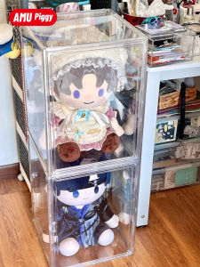 Acrylic Cotton Doll Storage Display Cabinet Home Use Large Doll Figure Desktop Organizer Shelf Transparent Dustproof Box